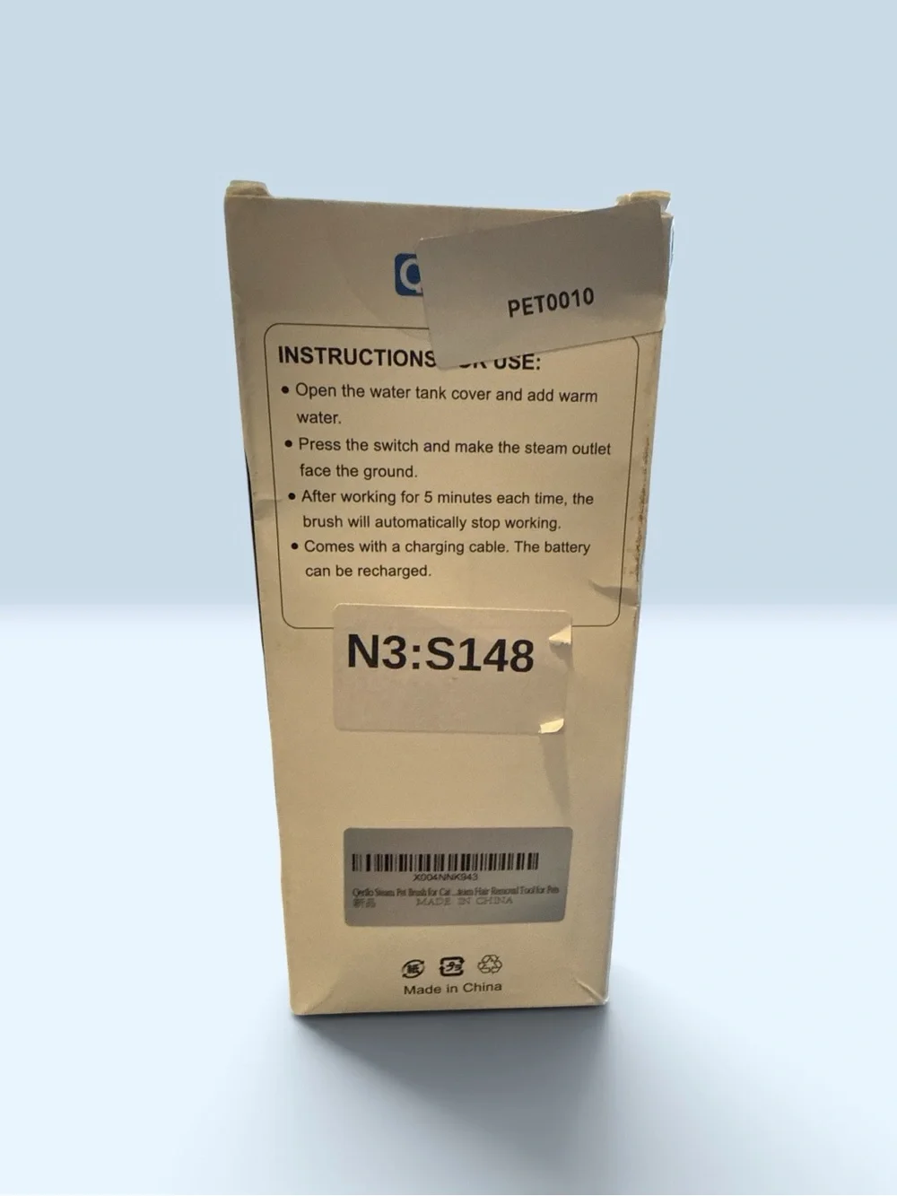adidas White and Blue Instruction-Labeled Packaging